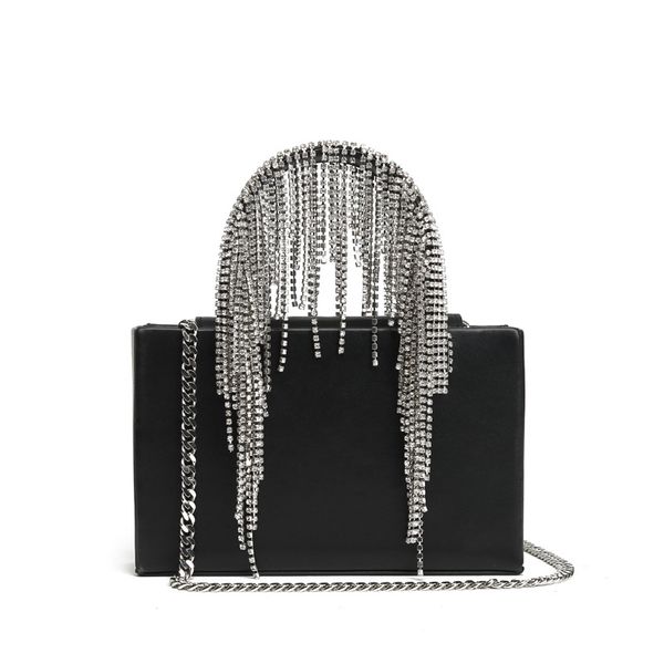 european and american fashion dinner bag high-grade rhinestone tassel leather bag 2020 summer new small square diamond
european and american fashion dinner bag high-grade rhinestone tassel leather bag 2020 summer new small square diamond
