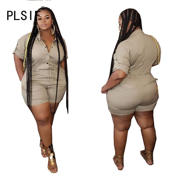 fashion popular women short jumpsuit single breasted overalls for women summer plus size jumpsuits, Black;white
fashion popular women short jumpsuit single breasted overalls for women summer plus size jumpsuits, Black;white