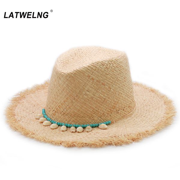 beads shell raffia sun hats for women handmade ins summer beach hats hawaiian style straw cap wholesale y200619, Blue;gray
beads shell raffia sun hats for women handmade ins summer beach hats hawaiian style straw cap wholesale y200619, Blue;gray