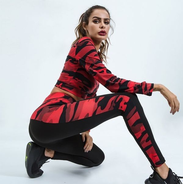 yoga outfits 2021 gym sport sets clothing outdoor 2 piece set women female long-sleeved pants camouflage print autumn shirt, White;red
yoga outfits 2021 gym sport sets clothing outdoor 2 piece set women female long-sleeved pants camouflage print autumn shirt, White;red