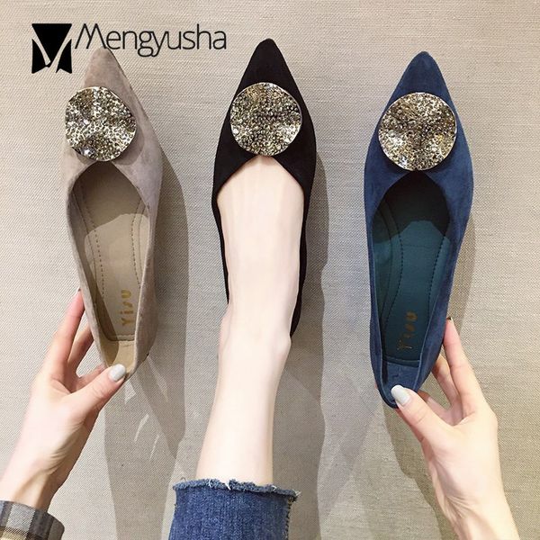 glitter crystal round buckle flats moccasins mujer flock shallow slip on loafers comfortable pointed toe single female shoes2020, Black
glitter crystal round buckle flats moccasins mujer flock shallow slip on loafers comfortable pointed toe single female shoes2020, Black