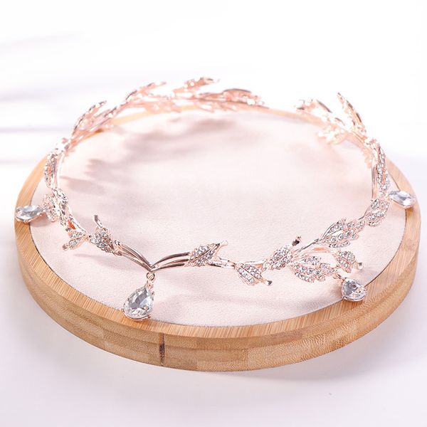 kmvexo rose gold crystal crown bridal accessory wedding rhinestone teardrop leaf tiara headband frontlet bride hair jewelry y200727, White;golden
kmvexo rose gold crystal crown bridal accessory wedding rhinestone teardrop leaf tiara headband frontlet bride hair jewelry y200727, White;golden