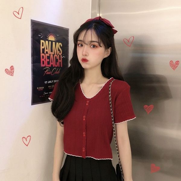 5oxdu интернет-знаменитость v-образный вырез с коротким рукавом t- женщин летом 2020 новый корейский тонким подходит короткому трикотажный п, White
5oxdu интернет-знаменитость v-образный вырез с коротким рукавом t- женщин летом 2020 новый корейский тонким подходит короткому трикотажный п, White