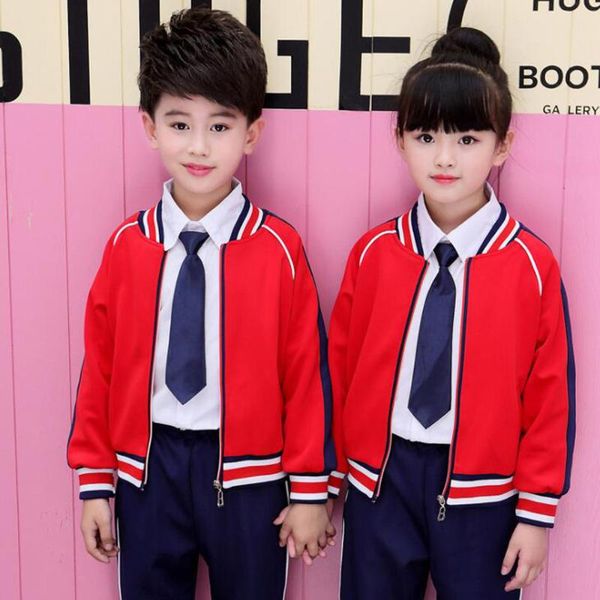 red kids autumn school uniforms clothes boy's sports clothing girls teenagers suit outfits baby jackets pants tracksuit cloth, White
red kids autumn school uniforms clothes boy's sports clothing girls teenagers suit outfits baby jackets pants tracksuit cloth, White