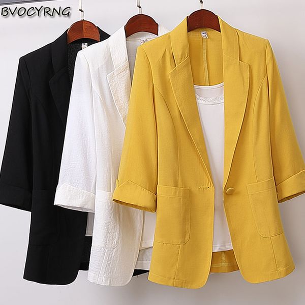 new cotton and linen medium and long size plus size suit women jacket fashion loose casual slim female spring autumn coat, Black;brown
new cotton and linen medium and long size plus size suit women jacket fashion loose casual slim female spring autumn coat, Black;brown