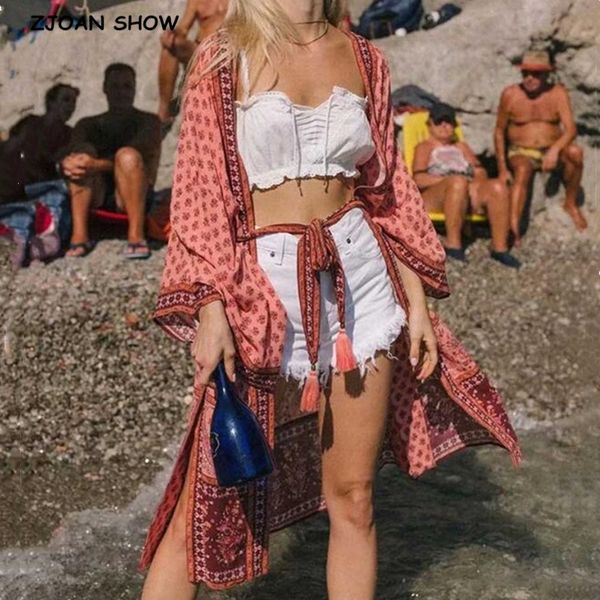 women's blouses & shirts 2021 bohemian vintage floral print long design kimono blouse batwing sleeve cardigan shirt maxi beach blusas h, White
women's blouses & shirts 2021 bohemian vintage floral print long design kimono blouse batwing sleeve cardigan shirt maxi beach blusas h, White