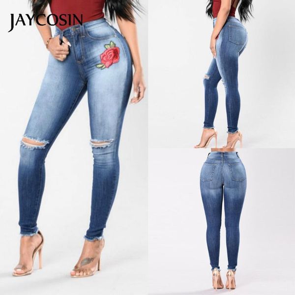 jaycosin women jeans embroidery flower straight-barrel hole pants denim skinny stretch jeans slim pencil trousers ladies 2020 j#, Blue
jaycosin women jeans embroidery flower straight-barrel hole pants denim skinny stretch jeans slim pencil trousers ladies 2020 j#, Blue