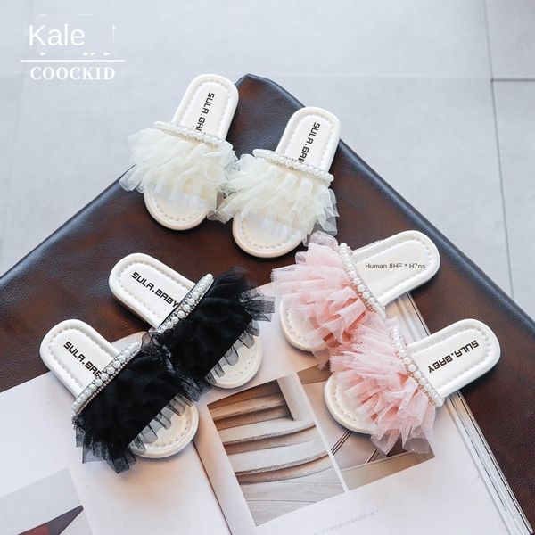 girls' slippers 2020 new children' soft bottom indoor baby korean mesh and slippers sandals pearl sandals, Black;grey
girls' slippers 2020 new children' soft bottom indoor baby korean mesh and slippers sandals pearl sandals, Black;grey