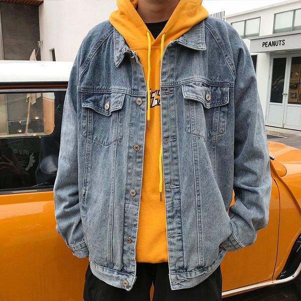 ebaihui spring fashion denim jacket men's korean version of the trend long sleeve cargo jacket versatile popular logo blouse, Black;brown
ebaihui spring fashion denim jacket men's korean version of the trend long sleeve cargo jacket versatile popular logo blouse, Black;brown