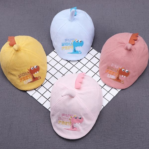 season new korean style children's hat cartoon embroidery dinosaur baby embroidered beret beret baby sun hat, Blue;gray
season new korean style children's hat cartoon embroidery dinosaur baby embroidered beret beret baby sun hat, Blue;gray