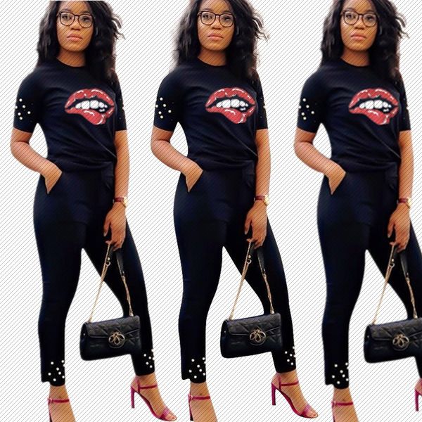 h8847 amazon popular european and american womens beaded lips offset two-piece set, Gray
h8847 amazon popular european and american womens beaded lips offset two-piece set, Gray