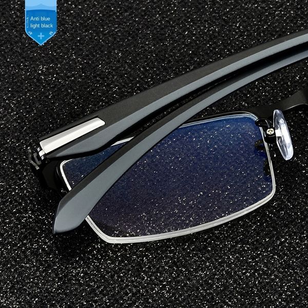 anti-blue-ray half-frame goggles holder men's business holder eyes mobile phone glasses plain glasses eye protection, Silver
anti-blue-ray half-frame goggles holder men's business holder eyes mobile phone glasses plain glasses eye protection, Silver