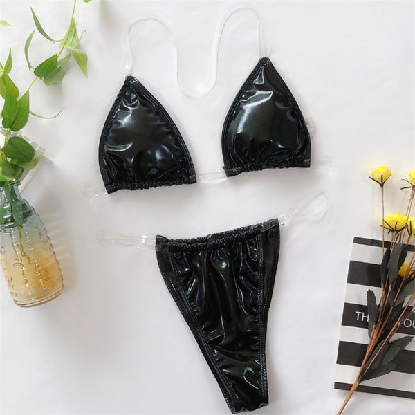 thong bikini swimwear women 2020 pu leather triangle swimsuit female two pieces brazilian solid bathing suit biquini, White;black
thong bikini swimwear women 2020 pu leather triangle swimsuit female two pieces brazilian solid bathing suit biquini, White;black