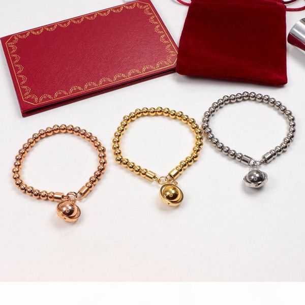 r fashion brand round bead titanium steel bracelet 18k gold rose silver bracelet for friends party and couple gifts, Black
r fashion brand round bead titanium steel bracelet 18k gold rose silver bracelet for friends party and couple gifts, Black