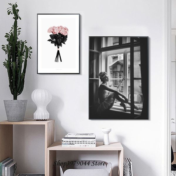 nordic poster black and white beauty posters and prints pink flower wall pictures art print wall art canvas painting unframed
nordic poster black and white beauty posters and prints pink flower wall pictures art print wall art canvas painting unframed