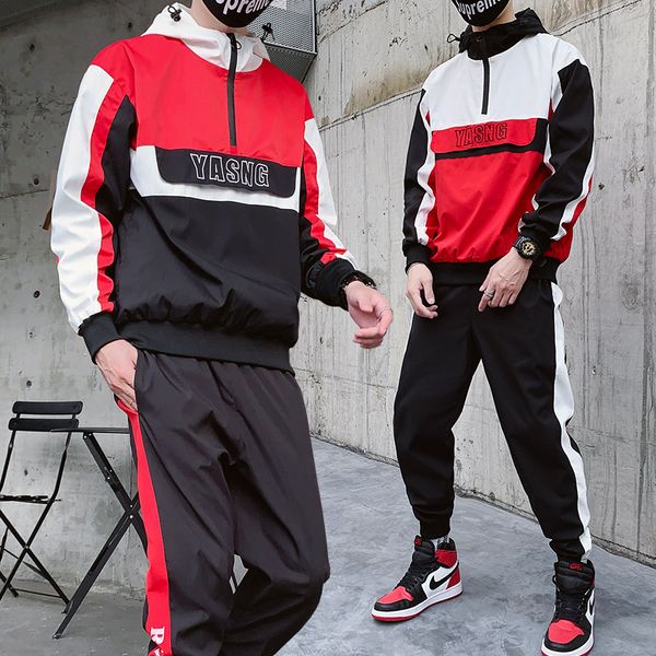 men's tracksuits pieces autumn hip hop set men pullover jacket+ pants sports clothes sport hoodie suit sweatshirt sweatpant male, Gray
men's tracksuits pieces autumn hip hop set men pullover jacket+ pants sports clothes sport hoodie suit sweatshirt sweatpant male, Gray