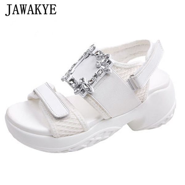 rhinstone thick sole casual sandals women open toe platform gladiator sandals loop summer sneakers fashion white black shoes
rhinstone thick sole casual sandals women open toe platform gladiator sandals loop summer sneakers fashion white black shoes