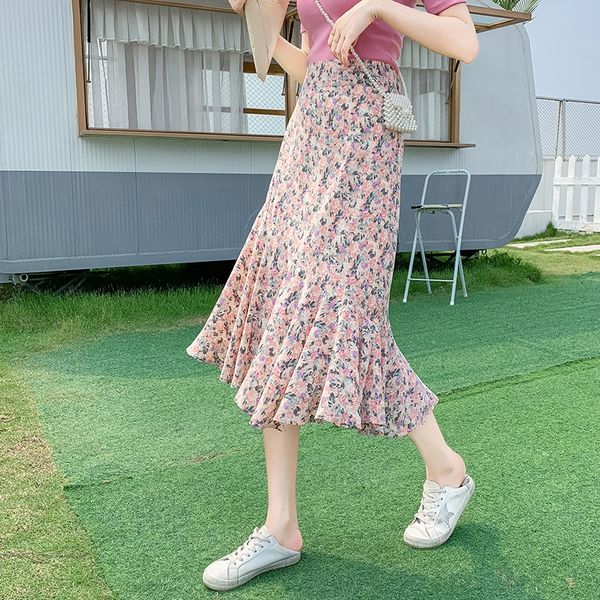 2020 new high waist slimming all-match floral fishtail sheath tight fishtail tight skirt skirt irregular medium-length dress, Black
2020 new high waist slimming all-match floral fishtail sheath tight fishtail tight skirt skirt irregular medium-length dress, Black