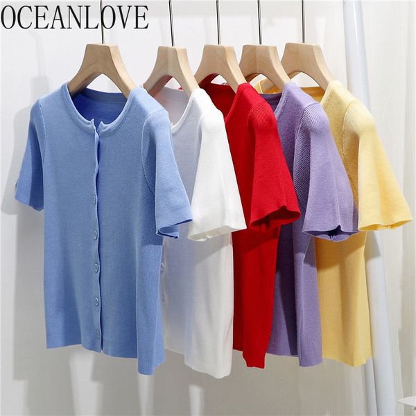 oceanlove summer thin cardigans 2020 solid sweet short sweaters women single breasted fashion ropa mujer all match 16715, White
oceanlove summer thin cardigans 2020 solid sweet short sweaters women single breasted fashion ropa mujer all match 16715, White