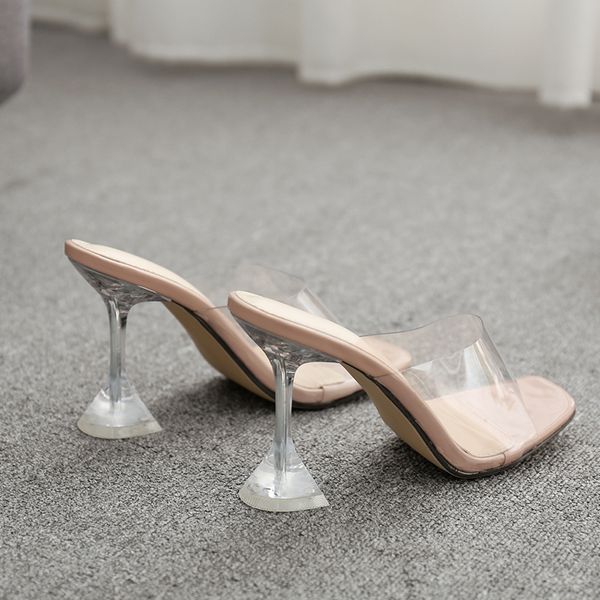 size 42 new pvc jelly slippers open toe high heels women shoes clear spike heels woman slippers summer sandals outdoor slides cs03, Black
size 42 new pvc jelly slippers open toe high heels women shoes clear spike heels woman slippers summer sandals outdoor slides cs03, Black