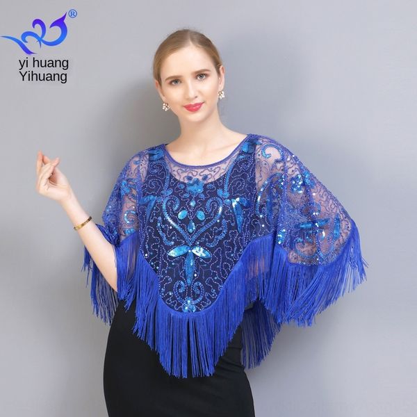 tassel shawl small pullover dress cloak coat female cloak matching cheongsam dress outer match mesh sequins pullover blouse, Blue;gray
tassel shawl small pullover dress cloak coat female cloak matching cheongsam dress outer match mesh sequins pullover blouse, Blue;gray