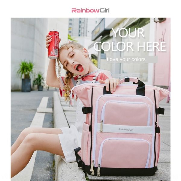 rainbow girl's schoolbag pupil's new 2020 grade year 46 burden reduction ridge bag backpack children's backpack
rainbow girl's schoolbag pupil's new 2020 grade year 46 burden reduction ridge bag backpack children's backpack