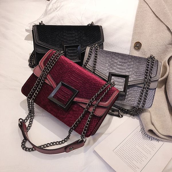 tiktok same style women's 2019 fashion fashion korean net red new small bag velvet square buckle chain small square bag, White
tiktok same style women's 2019 fashion fashion korean net red new small bag velvet square buckle chain small square bag, White