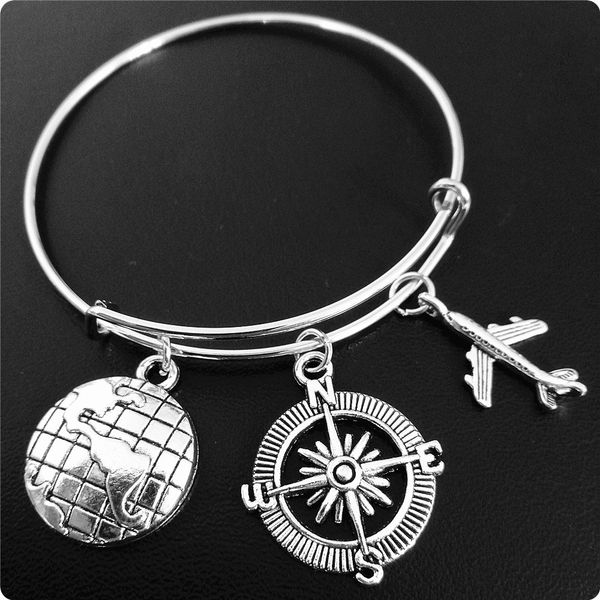 diy map airplane compass camera adjustable bracelet graduation travel gift bracelet, Golden
diy map airplane compass camera adjustable bracelet graduation travel gift bracelet, Golden