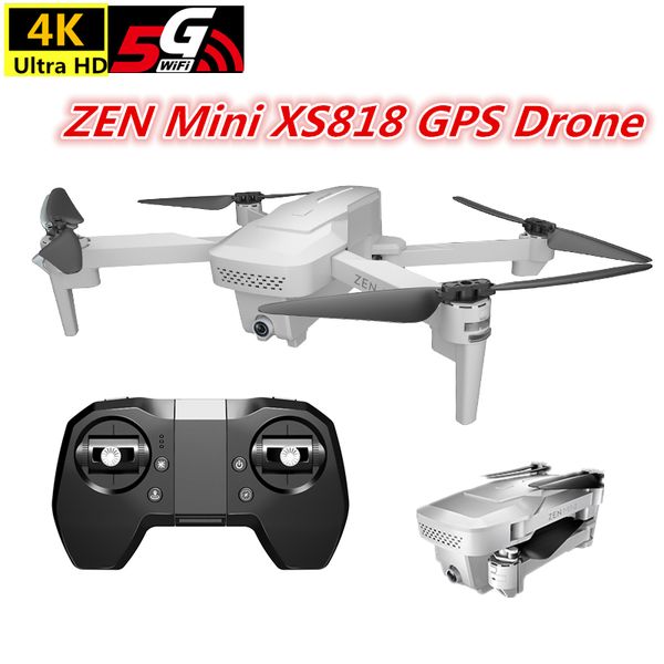 xs818 zen mini drone 4k gps smart follow quacopter with 120 degree wide angle lens camera optical flow dron aircraft vs f777 
xs818 zen mini drone 4k gps smart follow quacopter with 120 degree wide angle lens camera optical flow dron aircraft vs f777