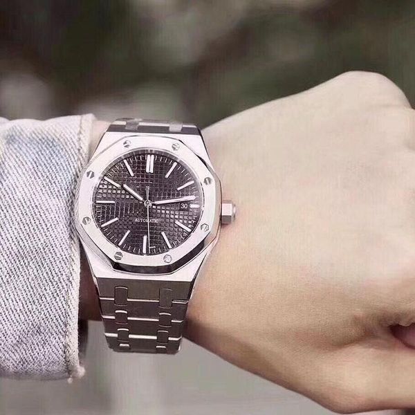 designer royal watch oak automatic watches 42mm size rose gold original clasp stainless steel wristwatches, Slivery;brown
designer royal watch oak automatic watches 42mm size rose gold original clasp stainless steel wristwatches, Slivery;brown