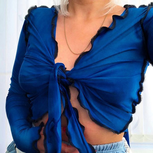 для женщин футболки sexy drawstring v-образным вырезом crop top моды естественный цвет с длинным рукавом футболки женщины дизайнерская одежд, White
для женщин футболки sexy drawstring v-образным вырезом crop top моды естественный цвет с длинным рукавом футболки женщины дизайнерская одежд, White