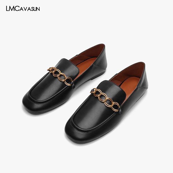 lmcavasun new products in spring 2020 metal chain flat shoes round head love shoes women, Black
lmcavasun new products in spring 2020 metal chain flat shoes round head love shoes women, Black