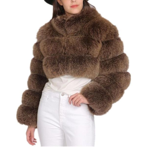 women new winter long sleeve short fur overcoat jacket women stand collar faux fur coat jacket outwear, Black
women new winter long sleeve short fur overcoat jacket women stand collar faux fur coat jacket outwear, Black