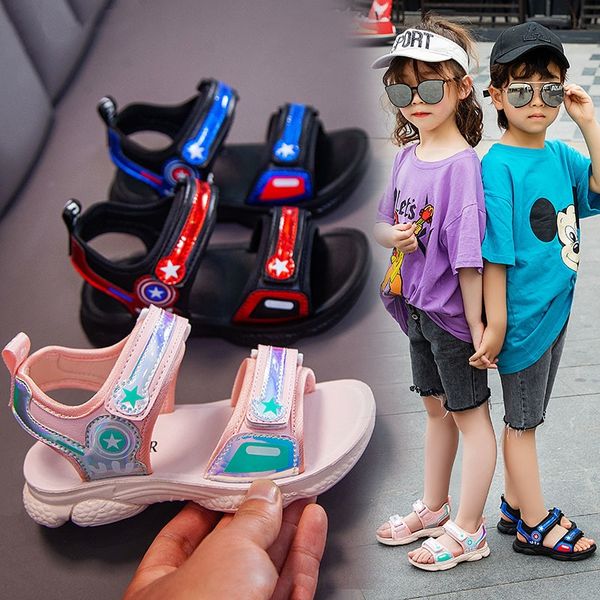 girls' 2020 new children's soft bottom anti-skid boys' sports boys' medium and large sandals and sandals children, Black;red
girls' 2020 new children's soft bottom anti-skid boys' sports boys' medium and large sandals and sandals children, Black;red