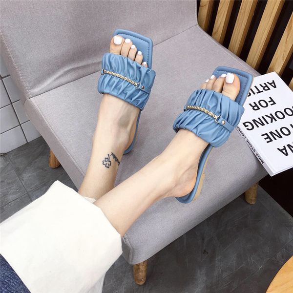 slippers deat 2021 spring summer fashion casual solid color one-line square head flat toe shoes women se774, Black
slippers deat 2021 spring summer fashion casual solid color one-line square head flat toe shoes women se774, Black