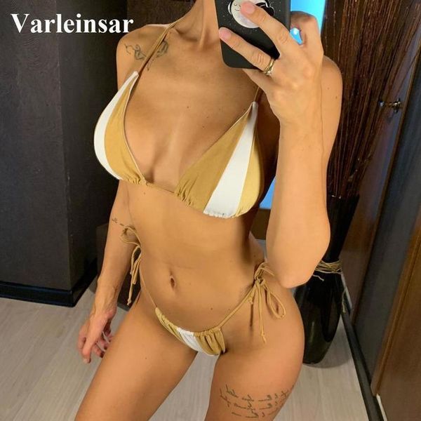 splicing bikini 2020 women swimwear female swimsuit two pieces bikini set halter bather patchwork bathing suit swim wear v1561, White;black
splicing bikini 2020 women swimwear female swimsuit two pieces bikini set halter bather patchwork bathing suit swim wear v1561, White;black