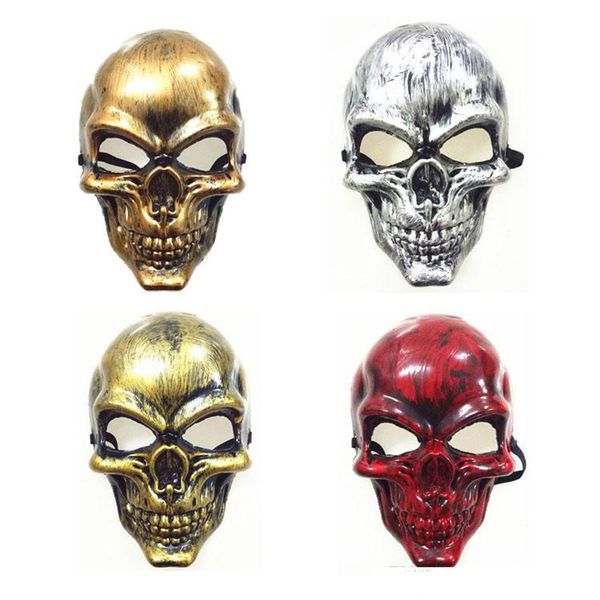 хэллоуин анфас череп пвх зомби скелет маски 4 цвета хэллоуин костюм маскарад партии cosplay маска показать украшения