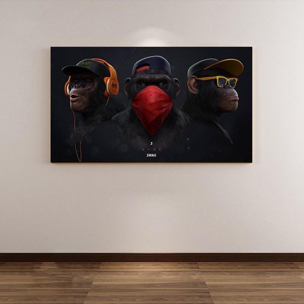 nordic wall art canvas painting funny thinking monkey with headphone animal posters & prints wall art pictures for living room home decor
nordic wall art canvas painting funny thinking monkey with headphone animal posters & prints wall art pictures for living room home decor