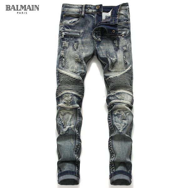 оптовые 2020 новых людей проблемные ripped байкер джинсы slim fit motorcycle biker denim для мужчин мода хип-хоп мужские джинсы f23, Blue
оптовые 2020 новых людей проблемные ripped байкер джинсы slim fit motorcycle biker denim для мужчин мода хип-хоп мужские джинсы f23, Blue
