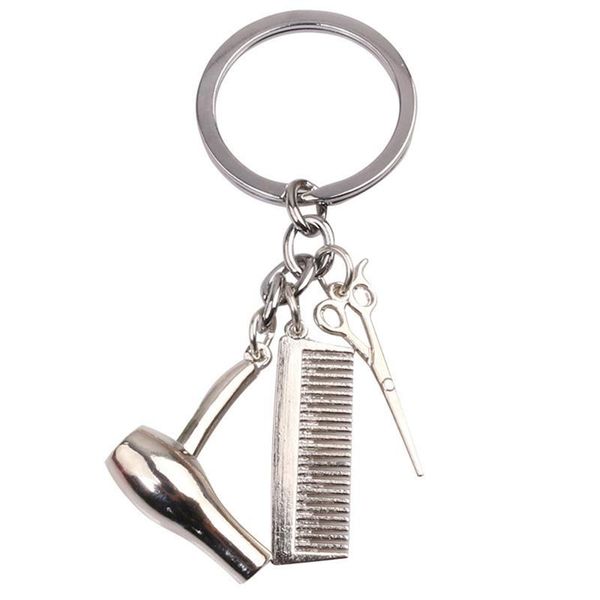3 in 1 fashion hairdresser hair dryer scissor comb cosmetologist key ring jewelry gift creative accessories, Silver
3 in 1 fashion hairdresser hair dryer scissor comb cosmetologist key ring jewelry gift creative accessories, Silver