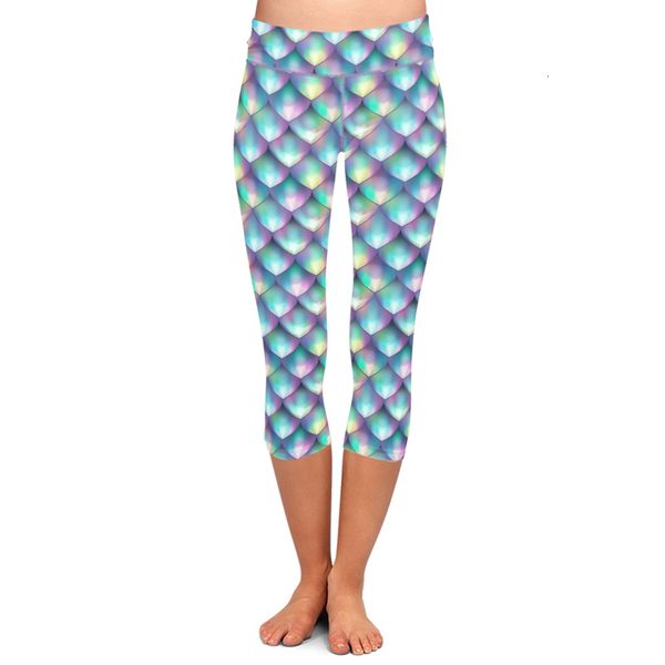 summer new women capri leggings 3d fish scales print high waist plus size casual mid calf pants, Black
summer new women capri leggings 3d fish scales print high waist plus size casual mid calf pants, Black