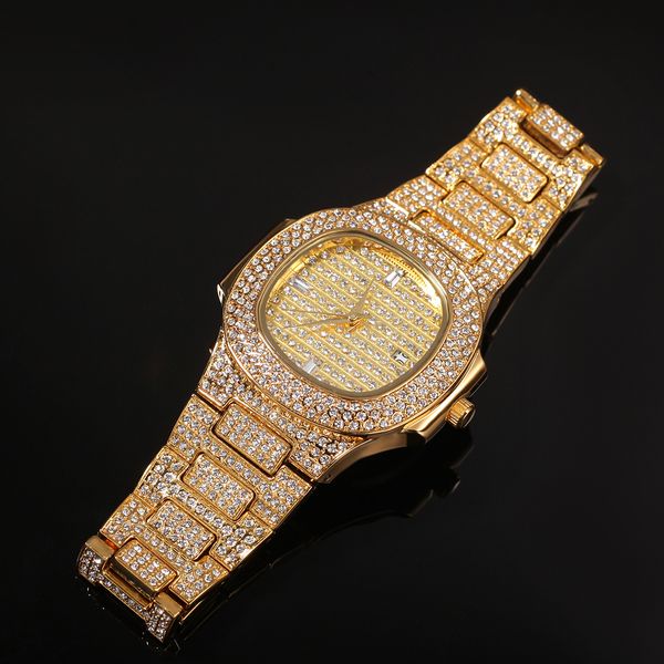 fashionable diamond watches,trend hip hop fashion men's watch new strap quartz calendar watch ,wholesale wrist watch, Slivery;brown
fashionable diamond watches,trend hip hop fashion men's watch new strap quartz calendar watch ,wholesale wrist watch, Slivery;brown