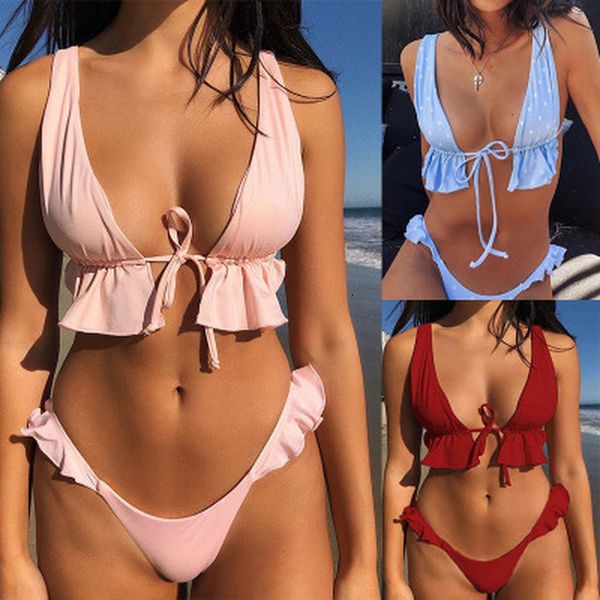 сплошной розовый micro bikini 2020 женщин сексуальный бразильский узелок ruffled купальники лето верхней части пробки купальный костюм стрин, White;black
сплошной розовый micro bikini 2020 женщин сексуальный бразильский узелок ruffled купальники лето верхней части пробки купальный костюм стрин, White;black