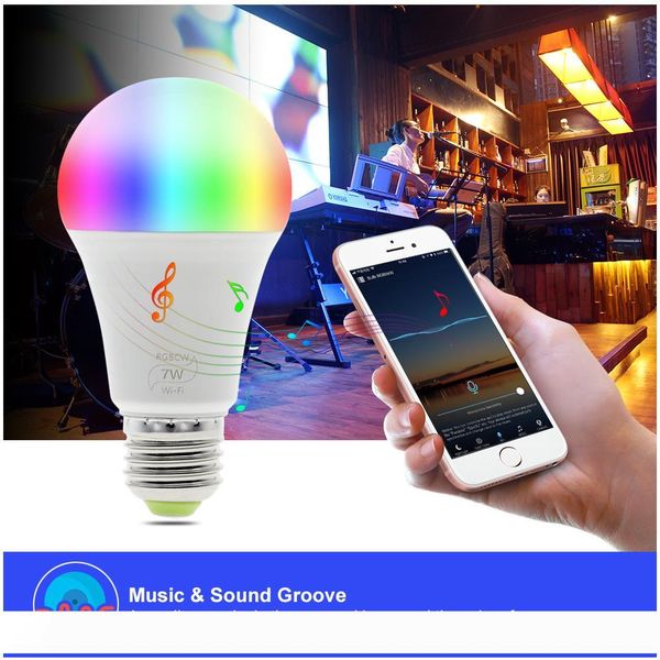 wifi smart led bulb work with amazon alexa & google home rgb + warm light + white light e27 7w ac85-265v led bulb light
wifi smart led bulb work with amazon alexa & google home rgb + warm light + white light e27 7w ac85-265v led bulb light