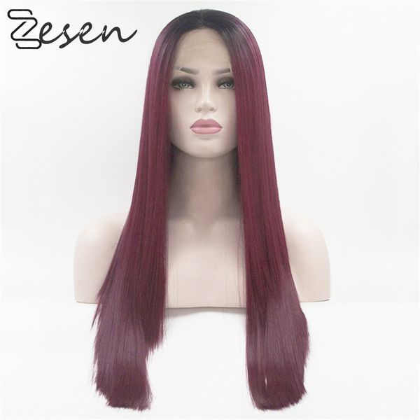 wine red straight lace front wigs lace wig long synthetic hair wigs heat resistant with baby hair, Black
wine red straight lace front wigs lace wig long synthetic hair wigs heat resistant with baby hair, Black