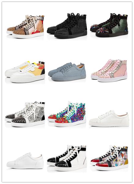 2019 fashion red bottoms shoes studded spikes flat sneakers for men women glitter party lovers genuine leather casual rivet, Black
2019 fashion red bottoms shoes studded spikes flat sneakers for men women glitter party lovers genuine leather casual rivet, Black