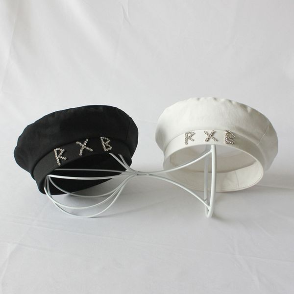 all-match rhinestone rb letter summer beret female british painter painter beret hat korean new newsboy hat, Blue;gray
all-match rhinestone rb letter summer beret female british painter painter beret hat korean new newsboy hat, Blue;gray