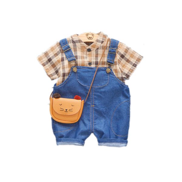 baby boy summer clothes children fashion plaid t shirt bib pants 2pce/sets kids casual garment toddler clothing child tracksuit t200713, White
baby boy summer clothes children fashion plaid t shirt bib pants 2pce/sets kids casual garment toddler clothing child tracksuit t200713, White