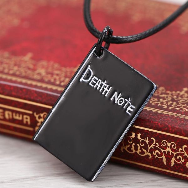 anime death note necklace men metal black book logo pendant necklace for women jewelry accessories rope chain choker collares, Silver
anime death note necklace men metal black book logo pendant necklace for women jewelry accessories rope chain choker collares, Silver