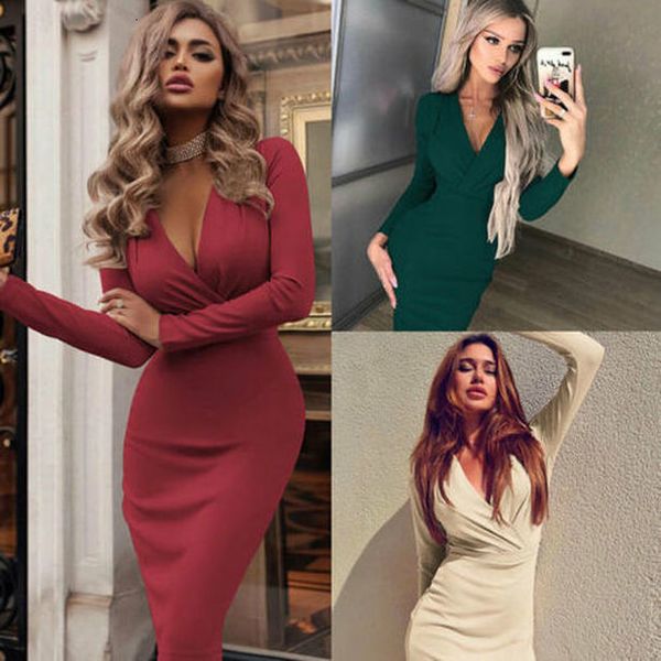 fashion women summer long sleeve bandage stretch bodycon plain deep v evening party short dress beige black green red, Black;gray
fashion women summer long sleeve bandage stretch bodycon plain deep v evening party short dress beige black green red, Black;gray